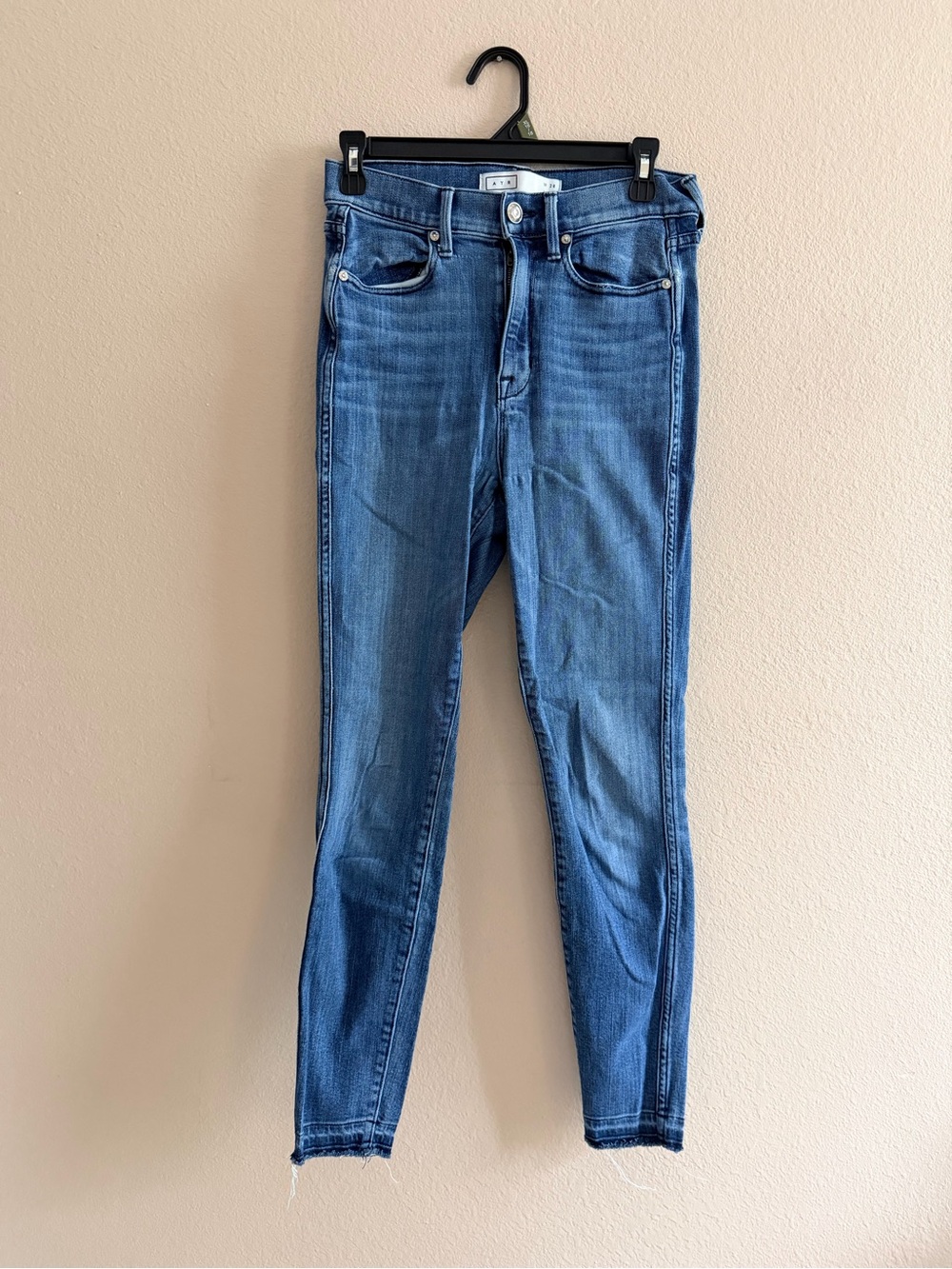 AYR The Riser Raw Hem Skinny Jeans